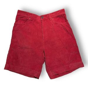 🧵 Tommy Bahama Men’s Red Corduroy Shorts‎ Sz 34